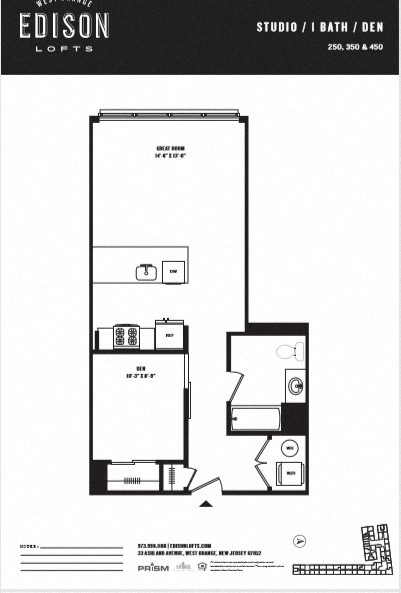 a floor plan of a bedroom apartment
